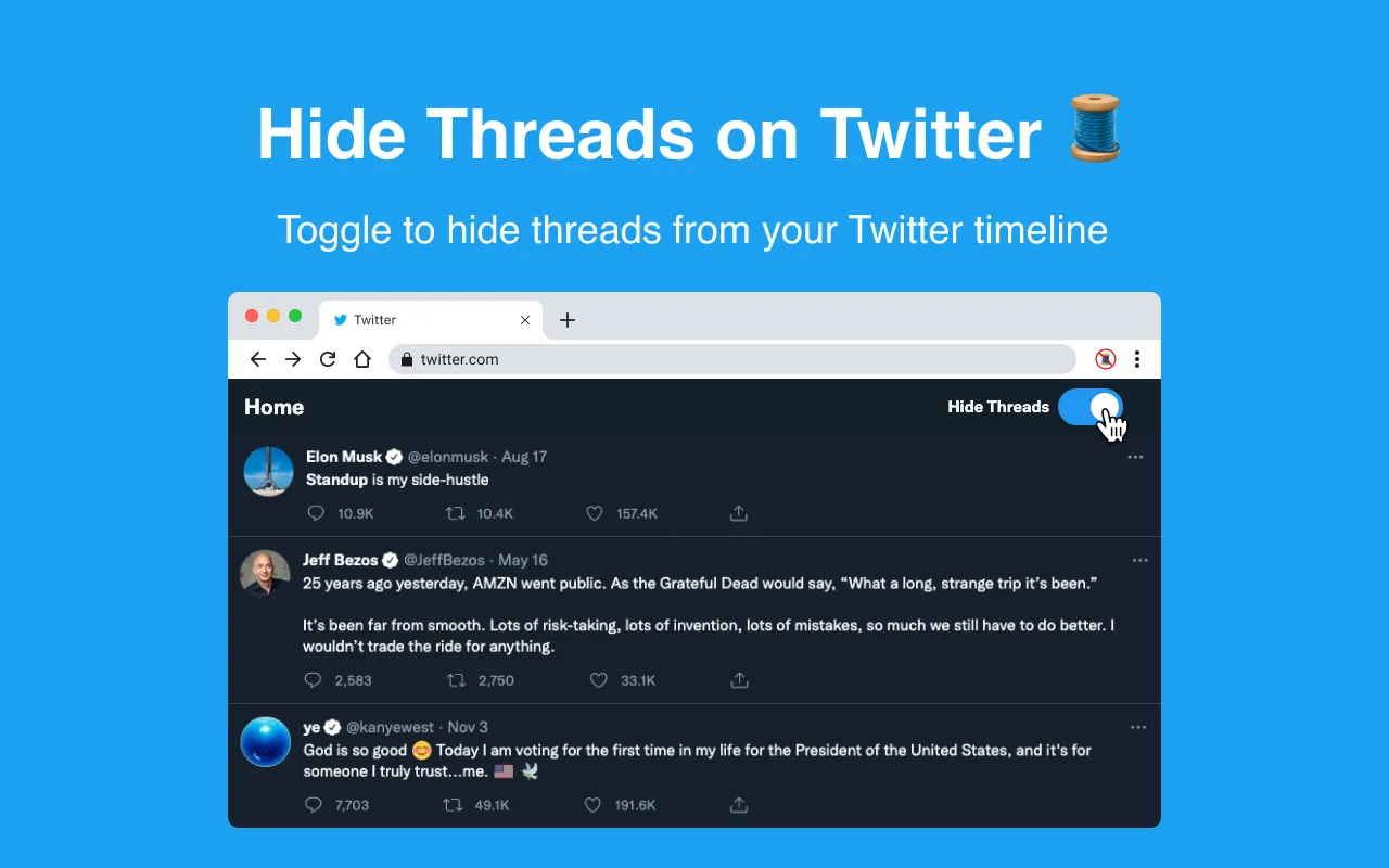 How To Hide Twitter Threads